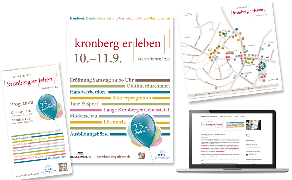Corporate Design kronberg|er|leben - Herbstmarkt 2.0